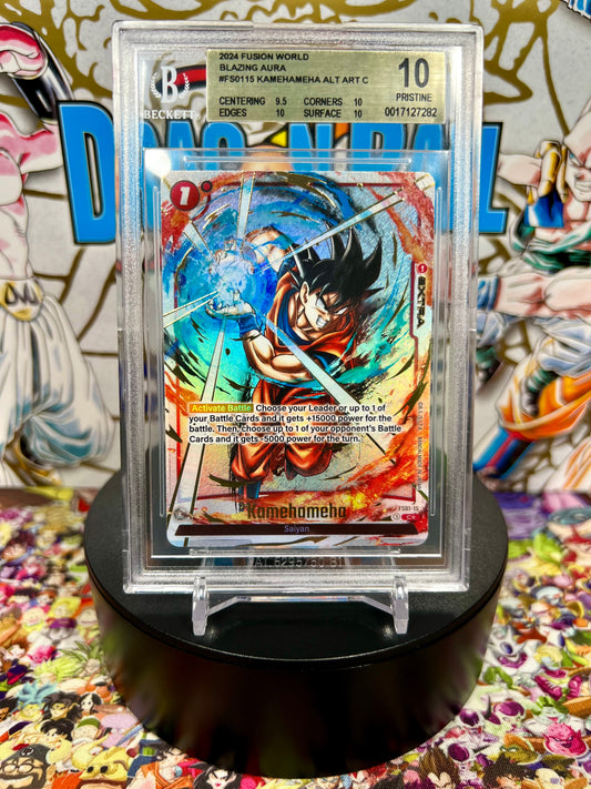 Dragon Ball Super Fusion World Blazing Aura Kamehameha Alt Art C BGS 10 Slab