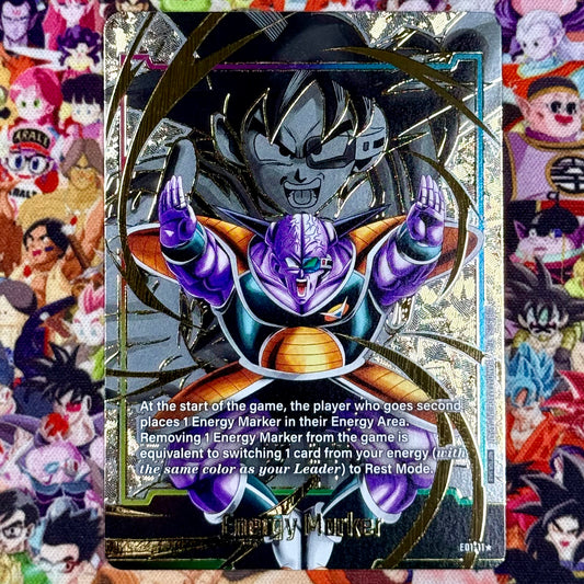 Dragon Ball Super Fusion World Ginyu Gold Foil Energy Marker