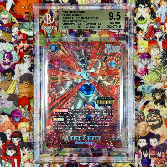 Dragon Ball Super Fusion World 2026 Ultimate Battle Omega Shenron Winner Prize BGS 9.5 Slab