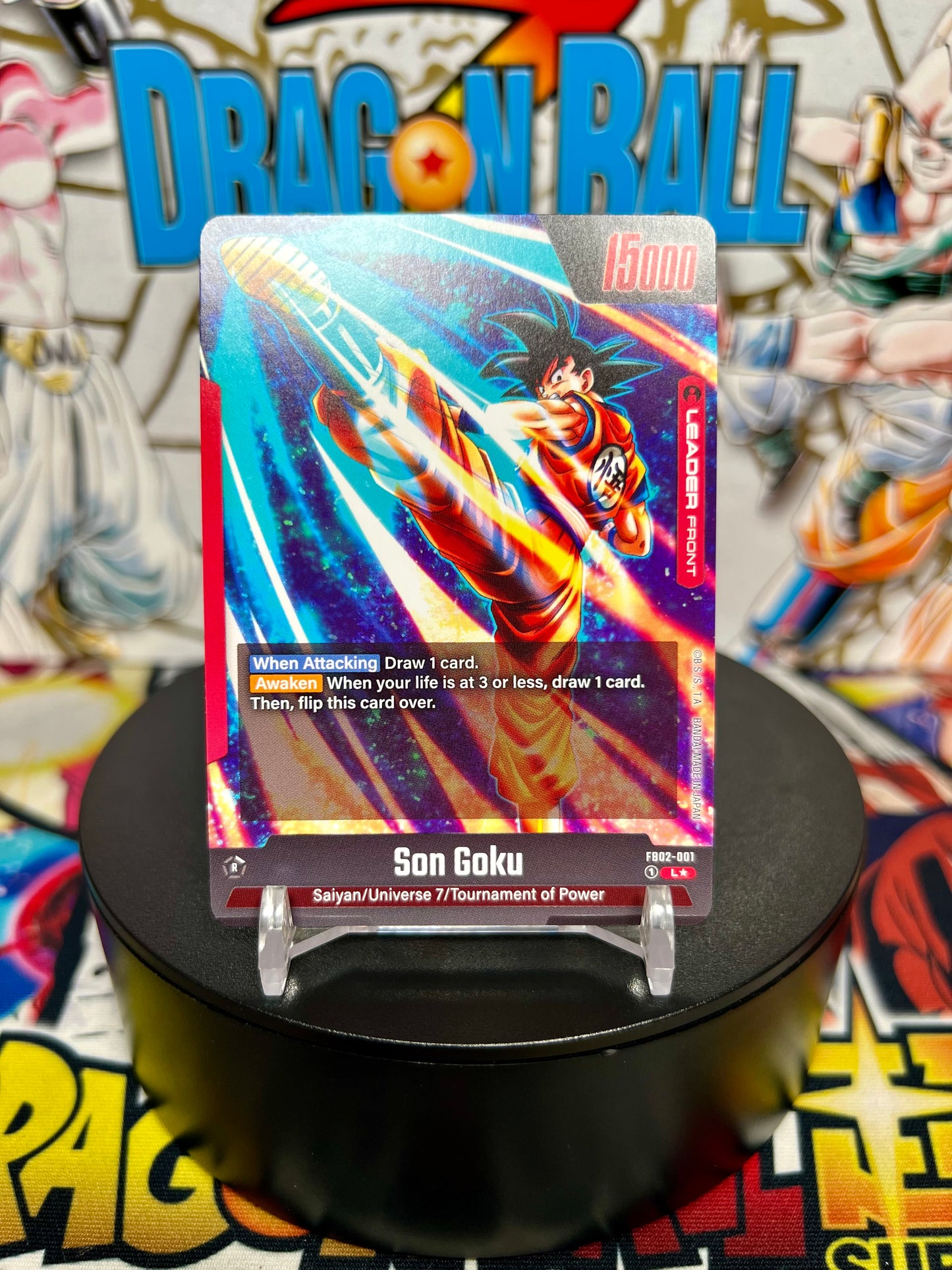 Dragon Ball Super Fusion World Son Goku Alt Art Leader Back