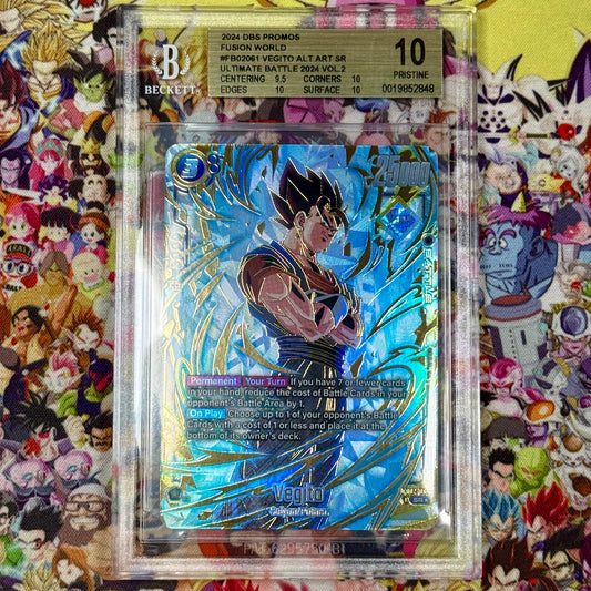 Dragon Ball Super Fusion World 2024 Ultimate Battle Winner Vegito Prize BGS 10 Slab