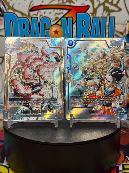 Dragon Ball Super Fusion World Manga Booster Gotenks & Majin Buu Alt Art Bundle